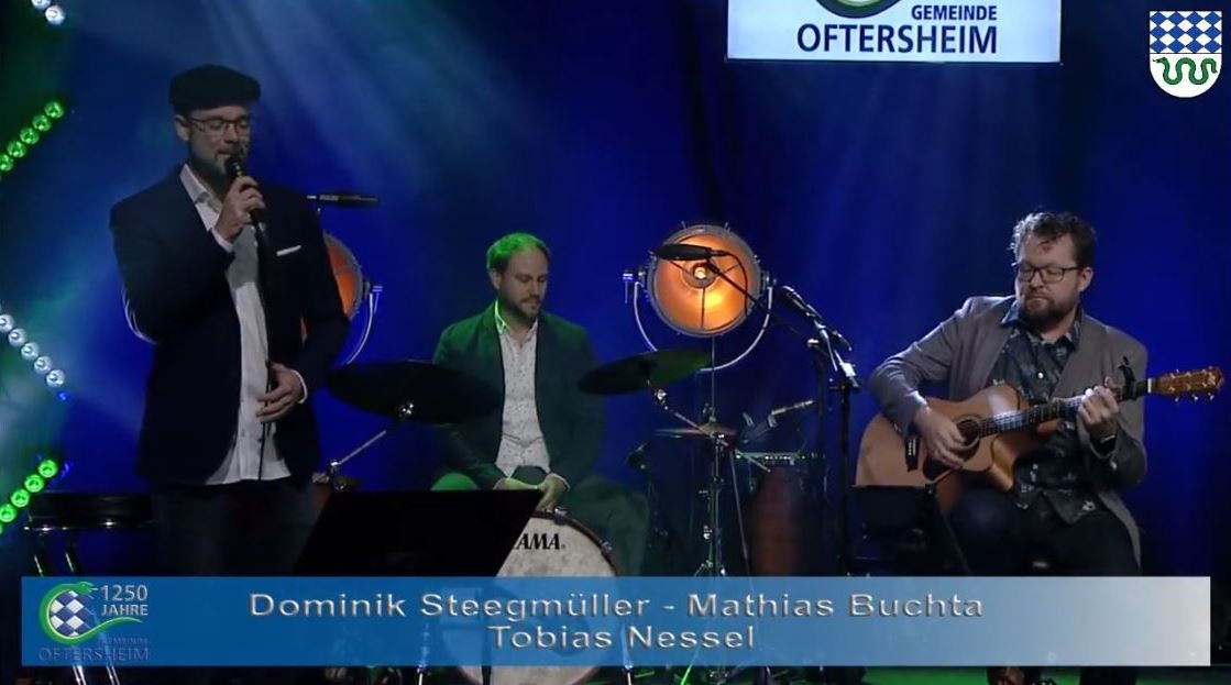 Musiker beim Neujahrsempfang Dominik Steegmüller, Mathias Buchta und Tobias Nessel